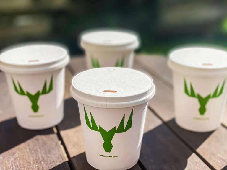 Recyclebare deksel voor take-away bekers